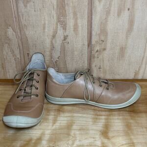 KEEN Womens Lorelai II Leather Lace Up Comfort Sneaker Shoes Size 7.5 Brick Dust